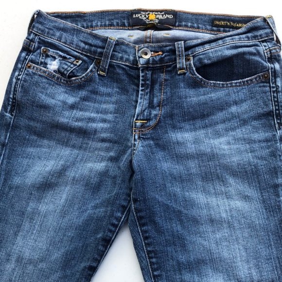 VINTAGE LUCKY BRAND SWEET N STRAIGHT JEANS 4/47x30 🍀lucky you🍀 - Picture 13 of 14